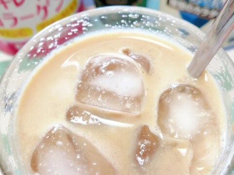 アイス☆美肌ヨーグルト風味プロテインカフェラテ♪